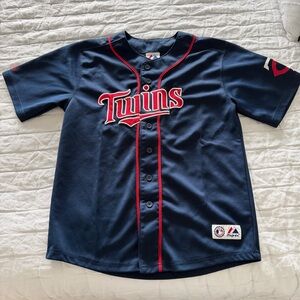 Minnesota Twins baseball youth jersey kids boys girls button up MLB